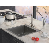 Смеситель для кухни Paulmark SKALEN, брашированная сталь,  Sk213020-BS