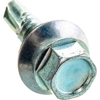 Кровельный саморез КРЕП-КОМП цинк, с шайбой EPDM, 6,3x25, фасовка 150 шт. ск6325ф