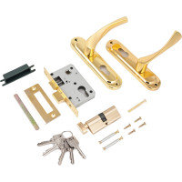 Врезной замок Стандарт с/руч 103/50B вертушка GP латунь 4 850