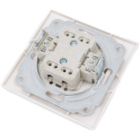 Выключатель Smartbuy 1-клавишный 10А белый, керамика Венера SBE-01w-10-SW1-0-c