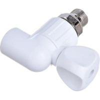 Шаровой кран для радиатора Политэк угловой ПП 20х1/2 американка 9910022012