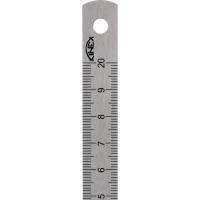 Стальная линейка Kinex (K-MET) 200х13х0,5 мм, шкала 1 мм 1022-1
