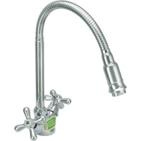 Двуручный смеситель для мойки Juguni с гибким изливом 0402.980