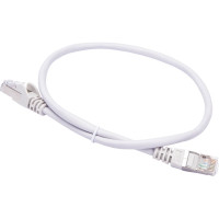 Патч-корд TWT RJ45-RJ45, 4 пары, FTP, категория 5е, 0.5 м, серый, 45-45-0.5/S-GY