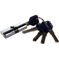 Цилиндровый механизм PUNTO Z400/60 mm 25+10+25 CP хром 5 кл. 35241