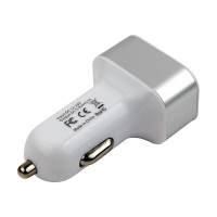 Автомобильное зарядное устройство Cablexpert 25.5 Вт, 5.1A (2.1/2/1A), 3хUSB, белый, пакет, MP3A-UC-CAR17