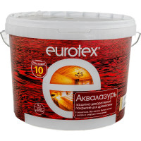 Защитно-декоративное покрытие для древесины Eurotex Аквалазурь бесцветный 9 кг 22082