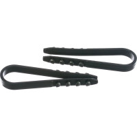 Дюбель хомут КРЕП-КОМП для крепления кабеля, цвет-чёрный 11х18 100шт дхч1118