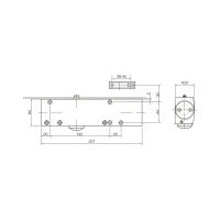 Доводчик DOORLOCK DL210 BC size 2-5 серебристый, с регулир. функциями тормоза открывания, усилия закрывания 75517
