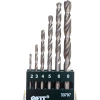 Набор сверл по металлу Fit IT HSS полированные 2-3-4-5-6-8 мм 6 шт. 33797