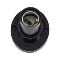 Наклонный карболитовый патрон EKF Е27 черный PROxima LHC-E27-wi-s