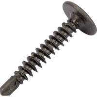 Саморез с прессшайбой КРЕП-КОМП сверло чёрный фосфат 4,2х25 800шт пшсч25ф