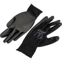Нейлоновые перчатки с полиуретановым покрытием ULTIMA BLACK TOUCH черные ULT615/XL