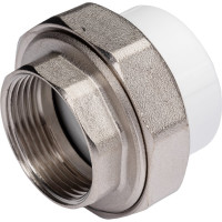 Комбинированная муфта PP-R белая, разъем 40х1 1/4 дюйма ВР 10155032 127-0217