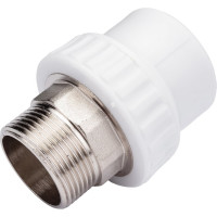 Комбинированная муфта VALFEX PP-R белая, под ключ, 40х1 1/4 дюйма НР 10135040 127-0252