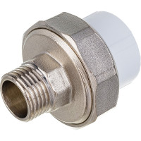 Комбинированная муфта VALFEX PP-R белая, разъем 25х1/2 дюйма НР 10156115 127-0223