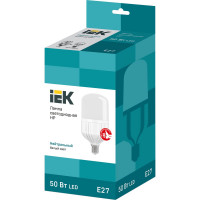 Лампа IEK LED HP 50 Вт 230 В 4000К E27 LLE-HP-50-230-40-E27