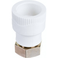 Комбинированная муфта СТМ ПЛАСТ PP-R с накидной гайкой, с внутренней резьбой DN 32х1" CPAS3201