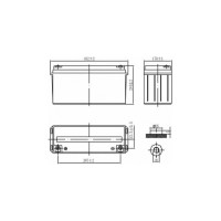 Батарея аккумуляторная Delta DTM 12150 L