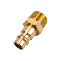 Штуцер для быстроразъема 3/8"M в пластиковом держателе ROCKFORCE RF-SE2-3PM(1961)