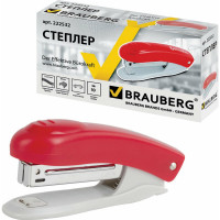 Красный степлер BRAUBERG №10 Einkommen 222532
