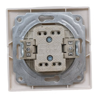 Выключатель Smartbuy 1-клавишный 10А белый, керамика Венера SBE-01w-10-SW1-0-c