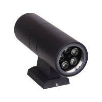 Светодиодный светильник Jazzway архитектурный PWL-26090/30D 2х5Вт 6500К BL черный фасадный 230В/50Гц IP65 1018618B