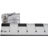 Коннектор RJ-45 TWT 8P8C UTP категория 5e, универсальный, со вставкой, 100 шт. в упаковке PL45-8P8C-V