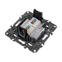 Розетка ЭРА 14310801 2хRJ45, IP20, белый Б0034308