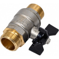 Кран шаровой латунный LD Pride, нар./нар.резьба, ручка-бабочка, 3/4" 47.20.Н-Н.Б LD 47.314.20