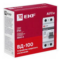 Устройство защитного отключения EKF ВД-100 2P 63А/300мА PROxima elcb-2-63-300-em-pro