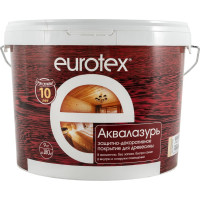 Защитно-декоративное покрытие для древесины Eurotex Аквалазурь бесцветный 9 кг 22082