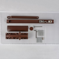 Доводчик DOORLOCK DL100S size 3 со скользящей тягой, коричневый, с функцией Hold Open 75515