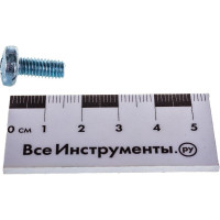 Винт КРЕП-КОМП полуцилиндрическая головка, цинк DIN7985 6х14 300шт вц614ф