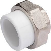 Комбинированная муфта PP-R белая, разъем 40х1 1/4 дюйма ВР 10155032 127-0217