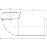 Фановая труба для унитаза АНИ Пласт 110 мм, 90 гр., пластиковая труба W9220 025-0160