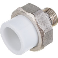 Комбинированная муфта VALFEX PP-R белая, разъем 25х1/2 дюйма НР 10156115 127-0223