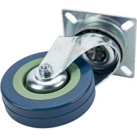 Колесо серая резина поворотное SCG93 75 мм MFK-TORG 3053075