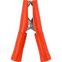 Зажим для проводов (крокодил) TDM ELECTRIC ЗКИ 30А 75мм в изоляции красный, упаковка 10 штук, арт. SQ0541-0015