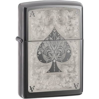 Zippo Зажигалка Classic с покрытием Black Ice 28323