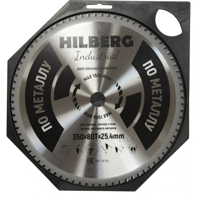 Hilberg Диск пильныйIndustrial Металл 35025,480Т HF350