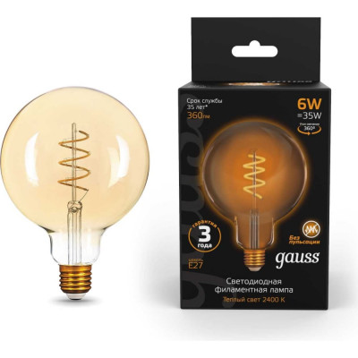 Лампа Gauss LED Filament 158802008