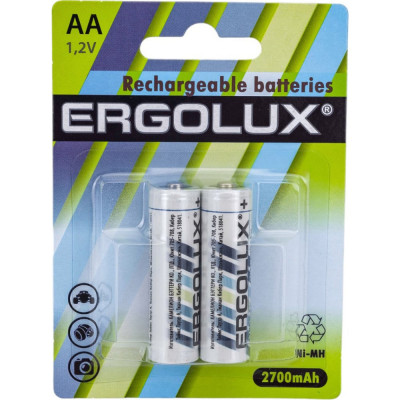 Аккумулятор Ergolux NHAA2700BL2 12445