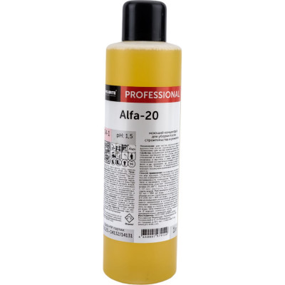 PRO-BRITE ALFA-20, моющий концентрат для уборки после строительства и ремонта, 1л. 034-1