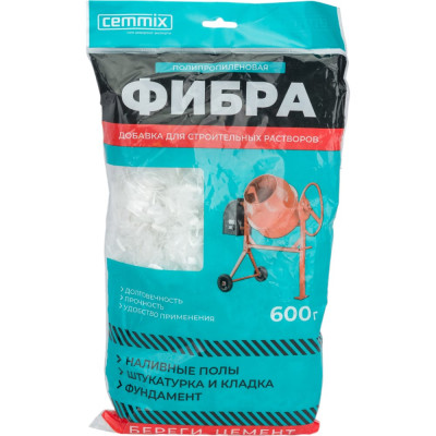 Полипропиленовая фибра CEMMIX CemFibra 560737 fbpp600