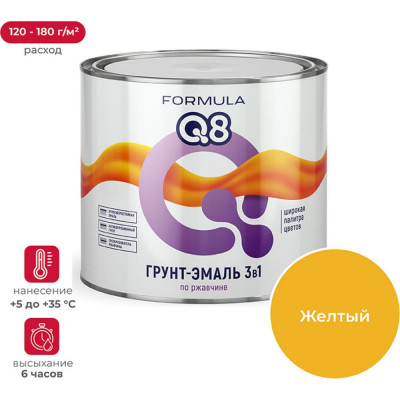 Грунт-эмаль по ржавчине ПРЕСТИЖ FORMULA Q8 52028