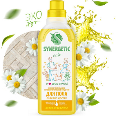 SYNERGETIC Универсальное средство для мытья поверхностей Полевые цветы,750 мл 4607971450153 101751