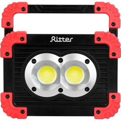 RITTER Аккумуляторный сд прожекторный фонарь 10W COB+1W LED, 3000мАч, 1030Лм+70Лм, IP65, 29132 9