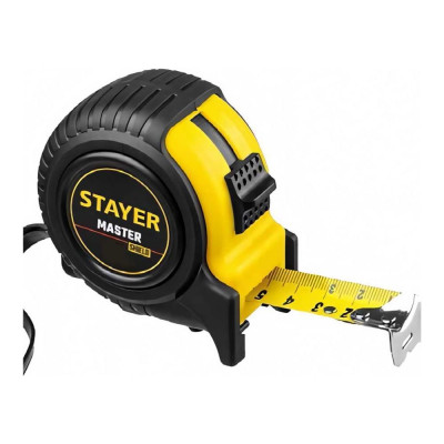 Stayer MASTER 10м / 25мм рулетка в ударостойком обрезиненном корпусе 34025-10_z01