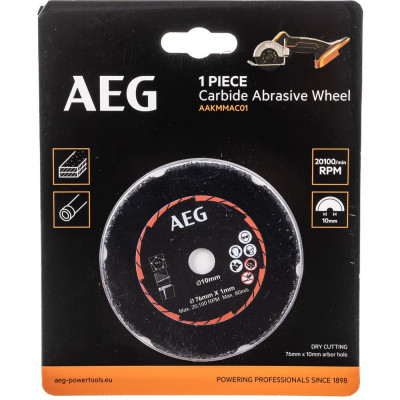 AEG Карбидный диск дляотрезной машины AAKMMAC01 4932478590